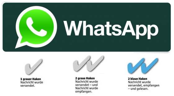 WhatsApp haken Häckchen erklärung